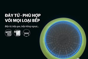 Hot Deal Modern Design Sunhouse Wood Grain Induction Bottom Pressed Frying Pan Nonstick Whole Eco-Friendly Vietnamese - Product Image 5