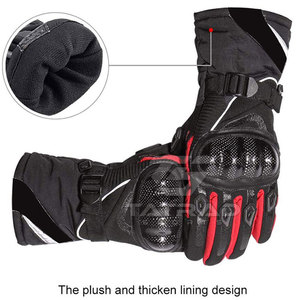Gants de moto pour homme à doigts entiers, respirants, légers, pour sports de plein air, en cuir de haute qualité - Product Image 5