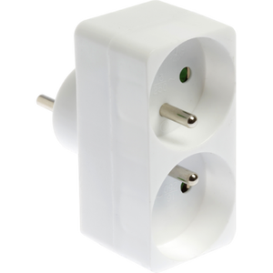 Fiches et douilles avant blanches Biplite 2x16A - Product Image 1