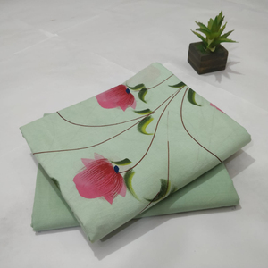 Conjunto de traje de tela de algodón duradero Conjunto de traje de algodón Material para mujer Conjunto de traje de algodón de colores brillantes Material - Product Image 1