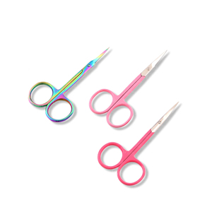 Ciseaux à cuticules légers en acier inoxydable incurvé, tranchants, pour l'entretien quotidien des ongles, usage professionnel, poignée confortable - Product Image 4