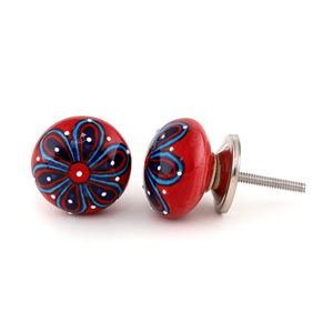 SHUBHAM moderne fleur Design bouton en céramique réglable pour porte tiroir armoire armoire commode cuisine salle de bain chambre centre commercial - Product Image 2