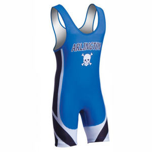 Singlet de Lucha Personalizado por Sublimación para Hombres, Niños y Jóvenes, Equipo Profesional, Atlético, Transpirable, de Secado Rápido, Poliéster, Spandex, Duradero - Product Image 1