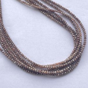 ลูกปัดเพชรสีแดงธรรมชาติขนาด2มม. 3มม. 4มม. การรับรองการทำเครื่องประดับสุดหรูการทำออนไลน์ - Product Image 3