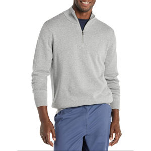 Wholesale Custom Logo Quarter <b>Zipper</b> <b>Sweatshirts</b> Lightweight Cotton Blended Full Sleeves Stand Collar Pullover <b>Sweatshirts</b> - Product Image 4