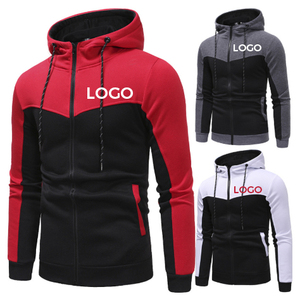 Nouvelle veste décontractée d'hiver pour hommes, coupe slim, extensible, respirante, de haute qualité, avec logo personnalisé, à capuche, grande taille, en tissu de survêtement - Product Image 3