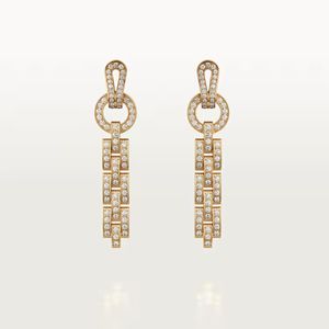 Round Cut Moissanite <b>Cute</b> Engagement Drop <b>Earrings</b> for Women - Product Image 1