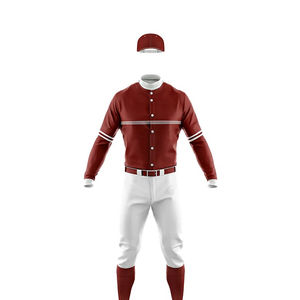 Ropa deportiva de béisbol transpirable con diseño de logotipo personalizado, uniforme de ropa deportiva sublimada al por mayor con precios competitivos - Product Image 6
