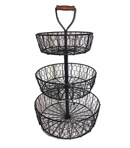 Organizador creativo de alambre de hierro y metal para el hogar y la Oficina, mesa de malla para almacenamiento de verduras, cesta para servir, cesta de frutas para la cocina del hogar - Product Image 6