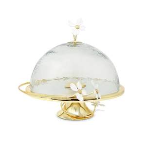 Durable Metal <b>Cake</b> <b>Stand</b> <b>With</b> <b>Glass</b> <b>Dome</b> Built For Long Lasting Use And Everyday Dessert Serving Needs - Product Image 5