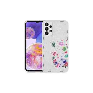 Coque de protection anti-traces de doigts de qualité supérieure avec motif chat blanc, en TPU souple et silicone rigide, pour Samsung Galaxy A33 5G - Product Image 1