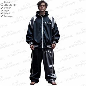 Conjunto cortavientos personalizado, ropa bordada, ropa de diseñador, conjunto de ropa deportiva, chándal personalizado, chándal de nailon, conjuntos Unisex - Product Image 6