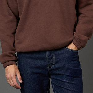 Sudadera para Hombre con Mangas Largas, Dobladillo Acanalado, Precio al por Mayor, Ropa Casual, Servicio OEM, Diseño de Fábrica con Cuello Camisero - Product Image 3