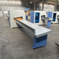 Sierra Madera CNC Automatica PLC OMRON Corte Transversal de Alta Resistencia Equipo para Palet de Madera