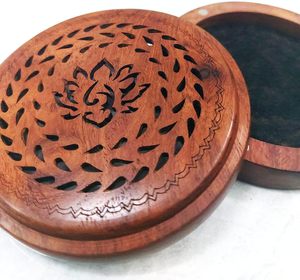 ธูปไม้ทรงกลมธูปหอมที่มีฝาปิดสำหรับเป็นของขวัญงานฝีมือในร่ม (ไม้) - Product Image 2