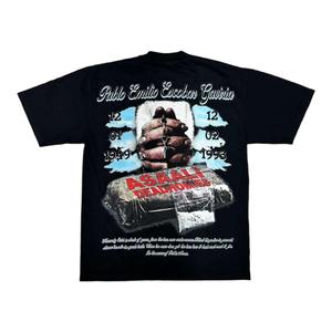 เสื้อยืดผู้ชายผ้าฝ้าย 100% แขนสั้น แบบถัก สั่งทำได้ ผลิตโดย OEM สวมใส่สบาย ระบายอากาศดี เหมาะสำหรับฤดูร้อน - Product Image 2