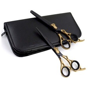 Envío gratis, 6,0 pulgadas, mango de dragón en forma de espada dorada, 440C, corte de pelo profesional, corte de pelo, tijeras de adelgazamiento - Product Image 1