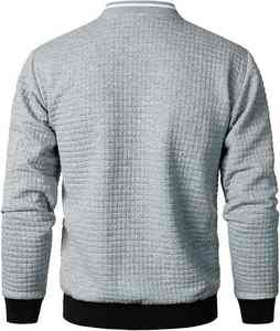 Chaqueta Bomber Casual de Cuero para Hombre, con Cuello Alto, Logotipo Frontal, Resistente al Viento, Reversible, Material Suave, para Invierno - Product Image 4