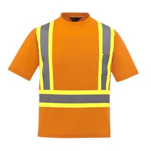 2024 <b>Hi</b> <b>Vis</b> <b>T</b>-<b>Shirt</b> Reflective Safety O Neck Quick Workwear Vest Work Tops Construction Safety Cloths <b>t</b> <b>Shirt</b> for Men - Product Image 2