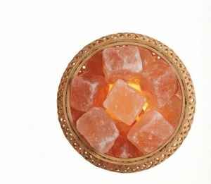 Lampe en sel de l'Himalaya fait à la main, panier en bambou naturel, purificateur d'air pour une ambiance apaisante, veilleuse pour la maison - Product Image 6