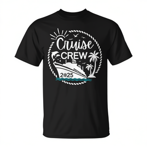 T-shirt assorti pour les vacances en famille et entre amis Cruise Crew 2025 Sailing - Product Image 2