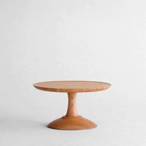 Support à gâteau en bois fait main, nouveau look, lavable au lave-vaisselle, élégant, décoration de table, outil de service pour la cuisine, Saniya - Product Image 1