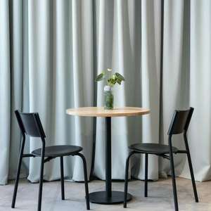 Mesa de bar de hierro y madera de mango Premium moderna con base de metal de alta calidad para entrada, restaurantes, hoteles, gimnasios, sótano, uso comercial - Product Image 3