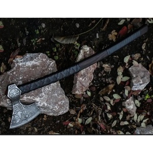 Hache à fendre Jexmoo personnalisée de 19,5 pouces en acier D2, manche en bois de rose, étui en cuir, cadeau d'extérieur, fait à la main, qualité industrielle - Product Image 3