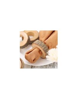 Servilletero de madera tallada en casa de campo rústico único para mesa de comedor, recepción de boda, hotel, restaurante, fiesta, decoración elegante - Product Image 4