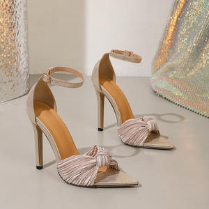 Sandales pour femmes, style été, à une seule bride, talons hauts et épais, résistantes à l'eau, tendance et à talons très hauts - Product Image 3