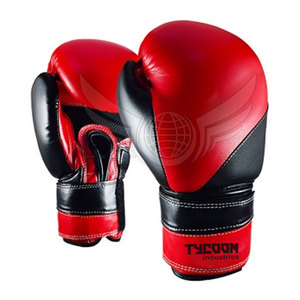 Guantes de boxeo para hombre, diseño de servicio OEM, guantes de boxeo de cuero PU personalizados de alta calidad - Product Image 1