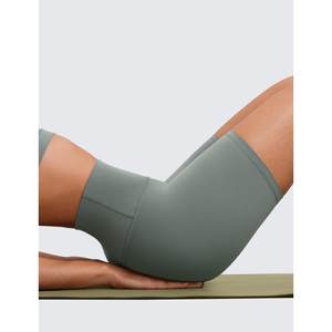 Short de sport pour femme Short de yoga taille haute Slim Fit Butt Lift Gym Running Short en nylon élastique - Product Image 4