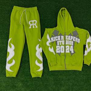 Survêtement unisexe d'hiver à capuche style vintage, imprimé personnalisé, délavé à l'acide, respirant, écologique, séchage rapide, décontracté, léger, coupe classique - Product Image 6