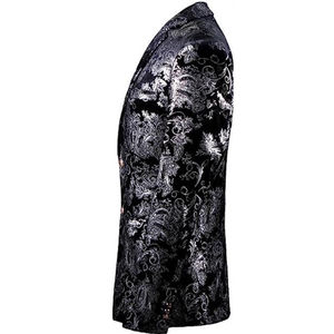 Ensemble 2 pièces slim fit pour homme 2025, veste blazer à un bouton et pantalon pour mariages - Product Image 6