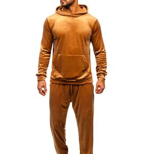 Ropa de calle de moda al por mayor de tamaño personalizado chándal de tela de terciopelo conjunto de chándal de secado rápido transpirable para hombres OEM - Product Image 5