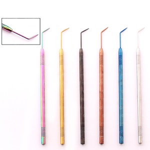 Outils professionnels de séparation et de rehaussement des cils en acier inoxydable de haute qualité pour extensions de cils, pointe pointue, logo personnalisé, marque privée - Product Image 4