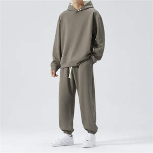 Customized Nylon/Cotton Tech Fleece Regular Fit Casual Sportswear Hooded Printed <b>Jogging</b> Suit Unisex Tracksuit Winter Sets - Product Image 5