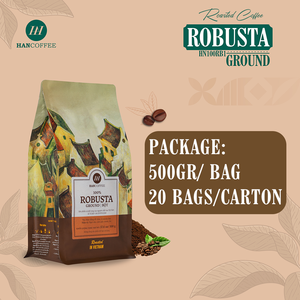 Café Molido 100% Robusta de Vietnam, Granos Tostados, Marca Privada para Filtro - Product Image 1