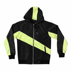 Venta al por mayor por encargo Venta caliente 2025 Color Block Windbreaker Shorts Set Streetwear Full zip Nylon transpirable Jogging Chándal - Product Image 3