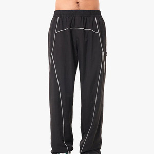 Nouveauté tendance, vêtements de sport, streetwear, vêtements de sport noirs pour hommes, survêtements, logo personnalisé, ensemble 2 pièces en nylon surdimensionné, coupe-vent - Product Image 4