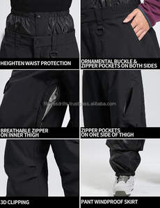 ¡Venta caliente! Pantalones de esquí de invierno profesionales unisex, ropa de snowboard transpirable personalizada, equipo para exteriores a prueba de viento de alta calidad - Product Image 6