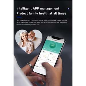 Anneau intelligent de suivi de la santé, tracker d'activité en acier inoxydable, résistant à l'eau IP68, moniteur de fréquence cardiaque et de sommeil avec contrôle par application - Product Image 6