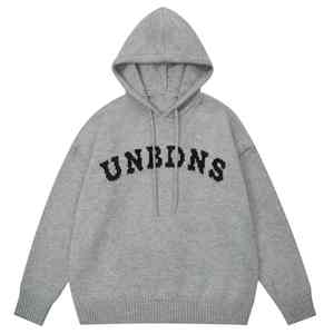 Suéter de punto de Jacquard personalizado con capucha más popular adecuado cálido invierno estilo casual Sudadera con capucha - Product Image 1