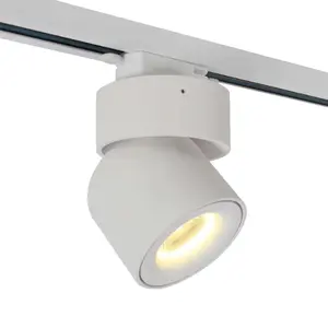 IllumiRail, éclairage sur rail au design moderne, puce LED COB, corps en aluminium et PC, installation magnétique sur rail pour éclairage sur rail de bureau - Product Image 4