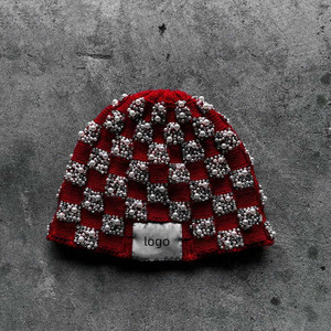 OEM Bonnet chaud personnalisé de couleur unie pour filles avec bonnet décontracté d'automne pour les sports d'hiver Bonnets tricotés unis - Product Image 5