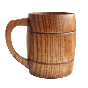 Jarra de cerveza de madera de roble hecha a mano duradera de primera calidad, jarra de madera rústica para amantes de la cerveza para fiestas, bares, hogar y regalos - Product Image 3