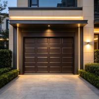 Portes sectionnelles commerciales imperméables, antivol, résistantes à la corrosion, coupe-vent, pour hôtels, villas privées, appartements