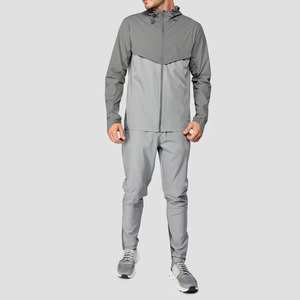 Veste en nylon imperméable à séchage rapide pour hommes Vestes de randonnée sportive Veste patchwork en spandex à motifs avec impression de logo personnalisé - Product Image 3