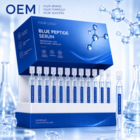 Essence faciale au cuivre bleu en marque propre, formule légère et hydratante pour usage quotidien