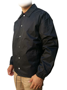 Customized High Quality Men's Women's <b>Yellow</b> Coaching Jackets Breathable Canvas <b>Fabric</b> Plain Simple Decent Design Coating - Product Image 6